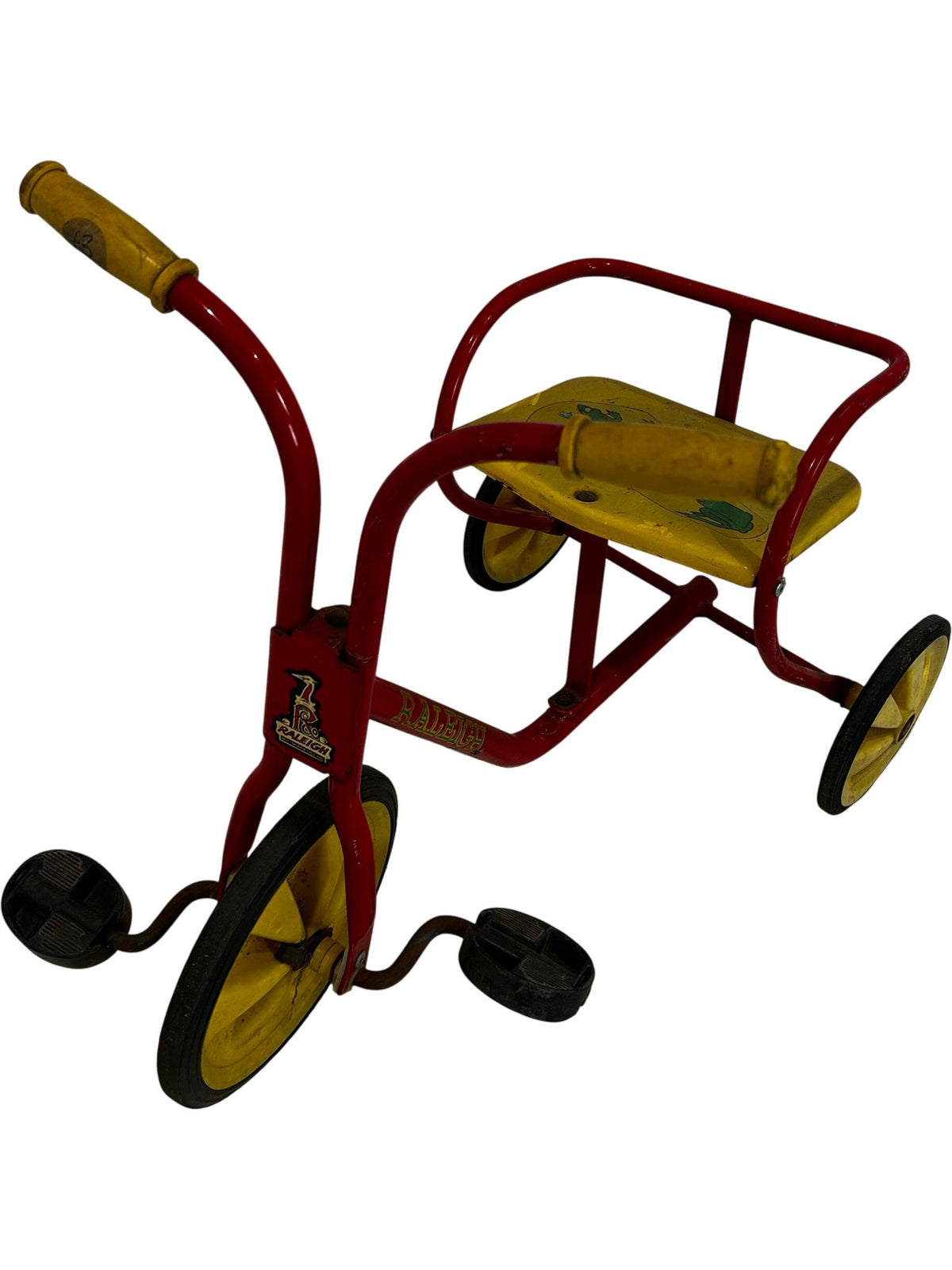 Vintage Raleigh Red Yellow Children's Tricycle Retro Kids Trike (Pre-Loved)