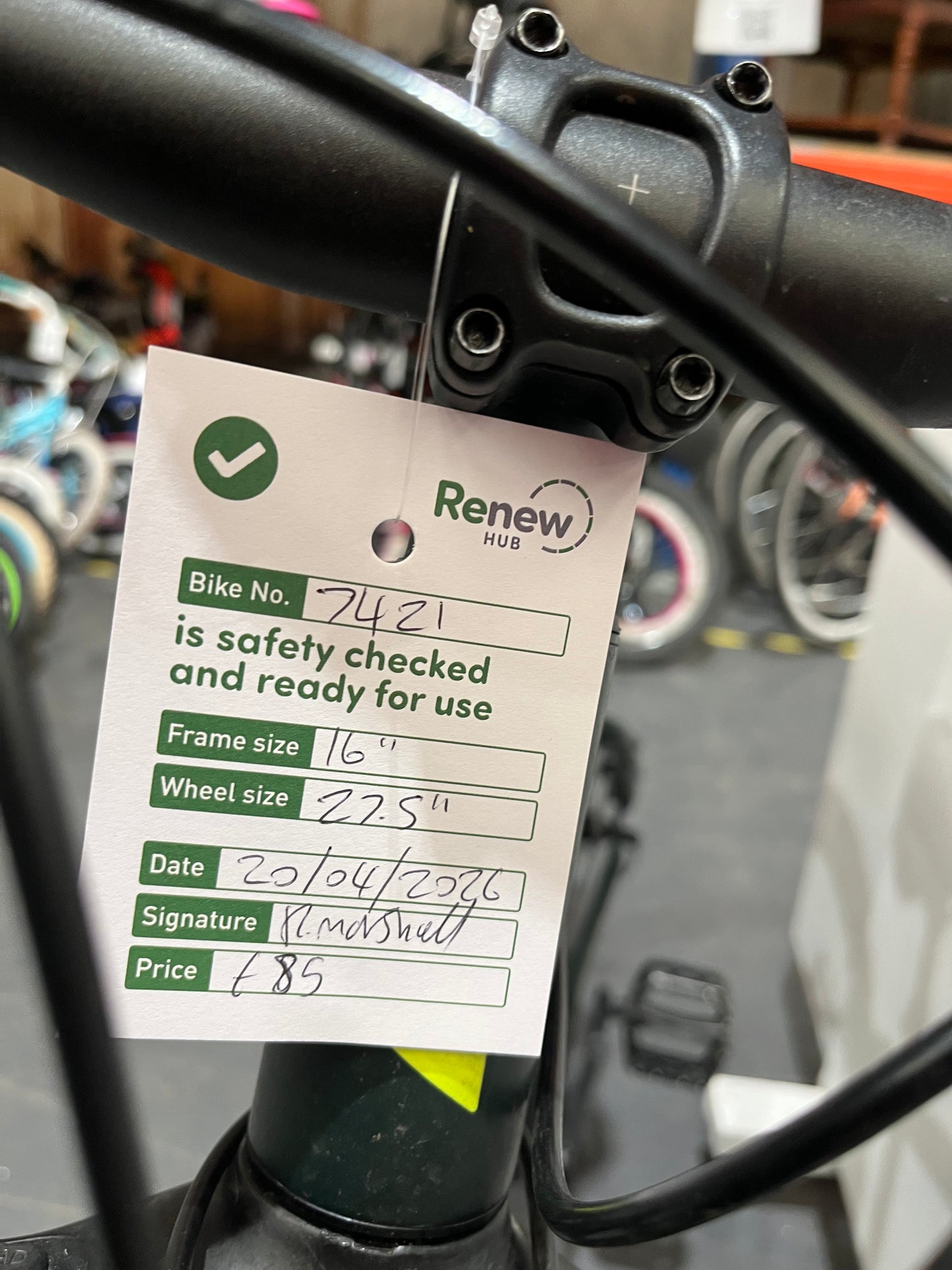 Carrera Green 27.5” Mountain Bike (Pre-Loved)