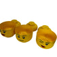 LEGO Large Storage Head Containers Set of 3 Yellow Faces Stackable (Pre-Loved)