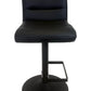 Adjustable Bar Stool Black Faux Leather (Pre-Loved)