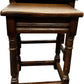 Nest of 3 Wooden Side Tables with Turned Legs Dark Traditional (Pre-Loved)
