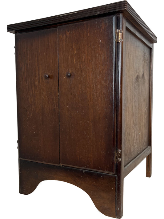 Vintage Wooden Record Vinyl Storage Cabinet (Pre-Loved)