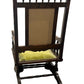 Vintage Wooden Rocking Chair with Green Upholstery (Pre-Loved)
