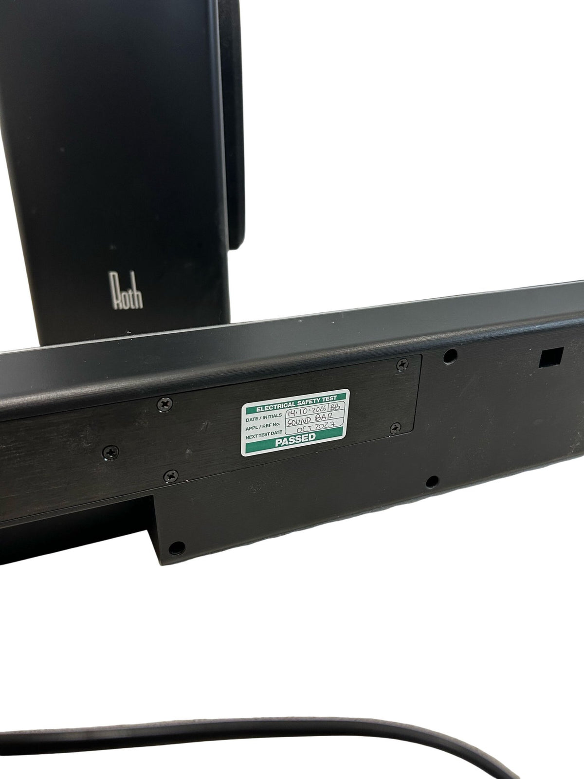 Roth BAR 1 Soundbar with Wireless Subwoofer & Manual Black (Pre-Loved)