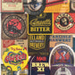 Vintage Style Framed Beer Label Mats Brewery Collectable Art Collage (Pre-Loved)