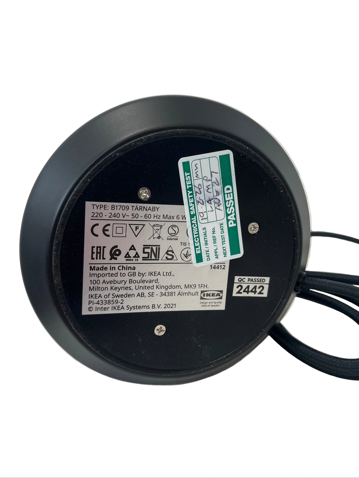 IKEA Tarnaby Black Anthracite Dimmable Table Lamps (Pre-Loved)