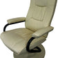 Cream Swivel Recliner Lounge Chair High Back Pedestal Base Armchair (Pre-Loved)