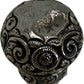 Ornate Cut Glass Perfume Bottle with Decorative Silver-Tone Cap (Pre-Loved)