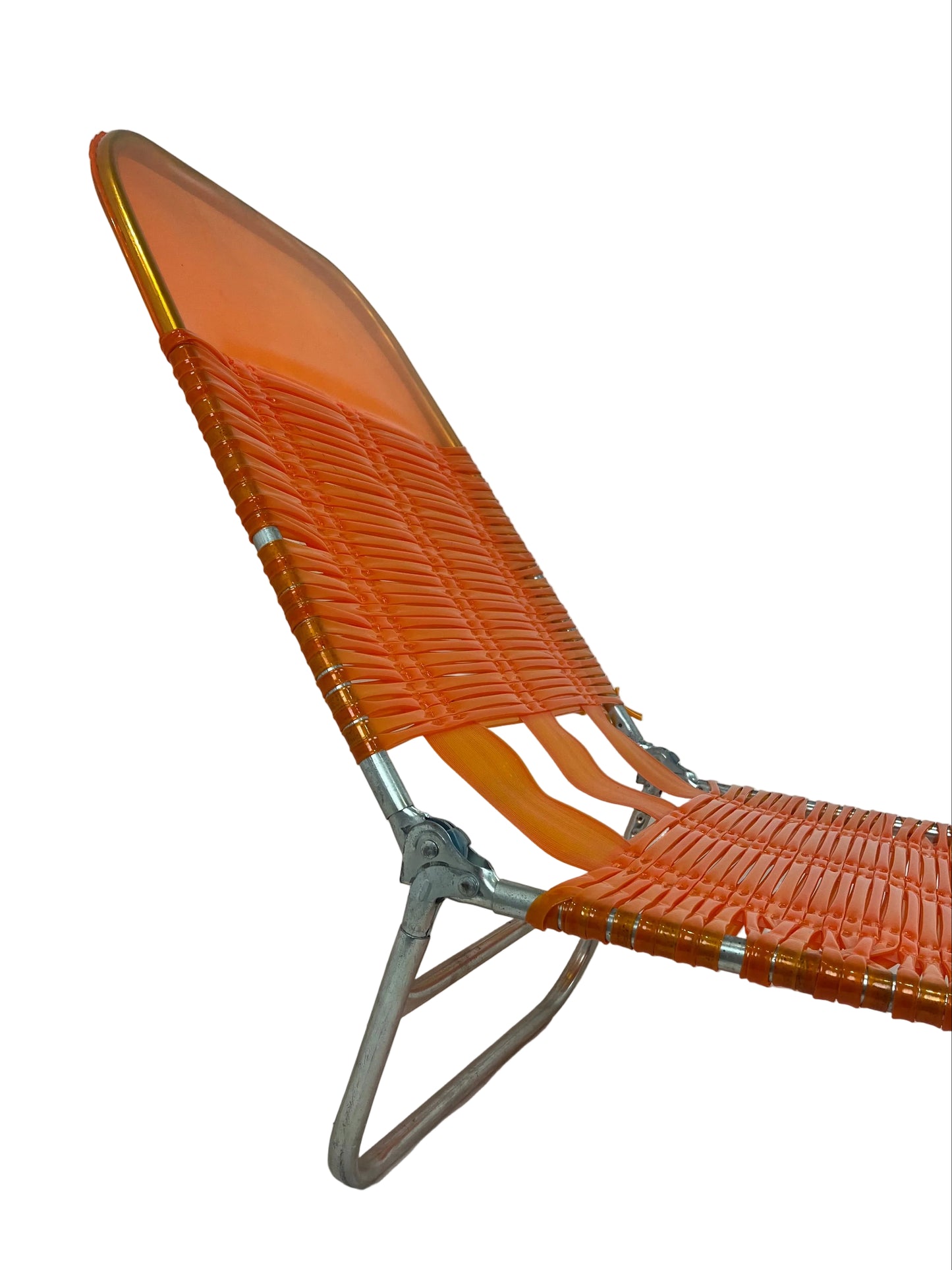 Vintage Jelly Orange Fluoro Sun Lounger (Pre-Loved)