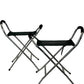 Pair of Folding Walking Stick Seat Stools (Pre-Loved)