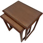 Vintage Mid Century G-Plan Style Nesting Table Set Glass Tops (Pre-Loved)