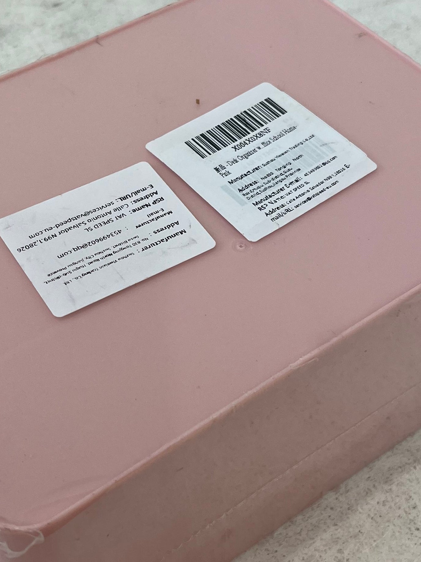 Light Pink Desk Organisers (Unused)
