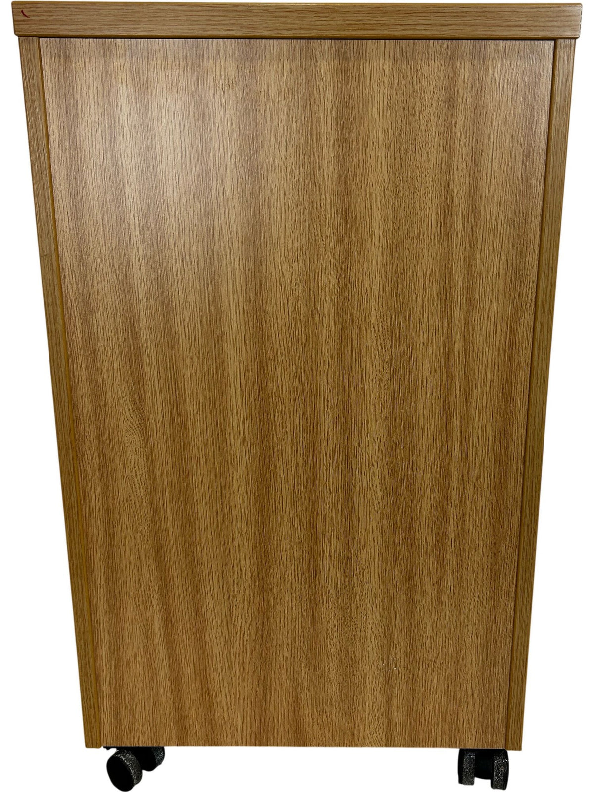 EFG 3 Drawer Mobile Pedestal Filing Cabinet Lockable Oak Effect (Pre-Loved)