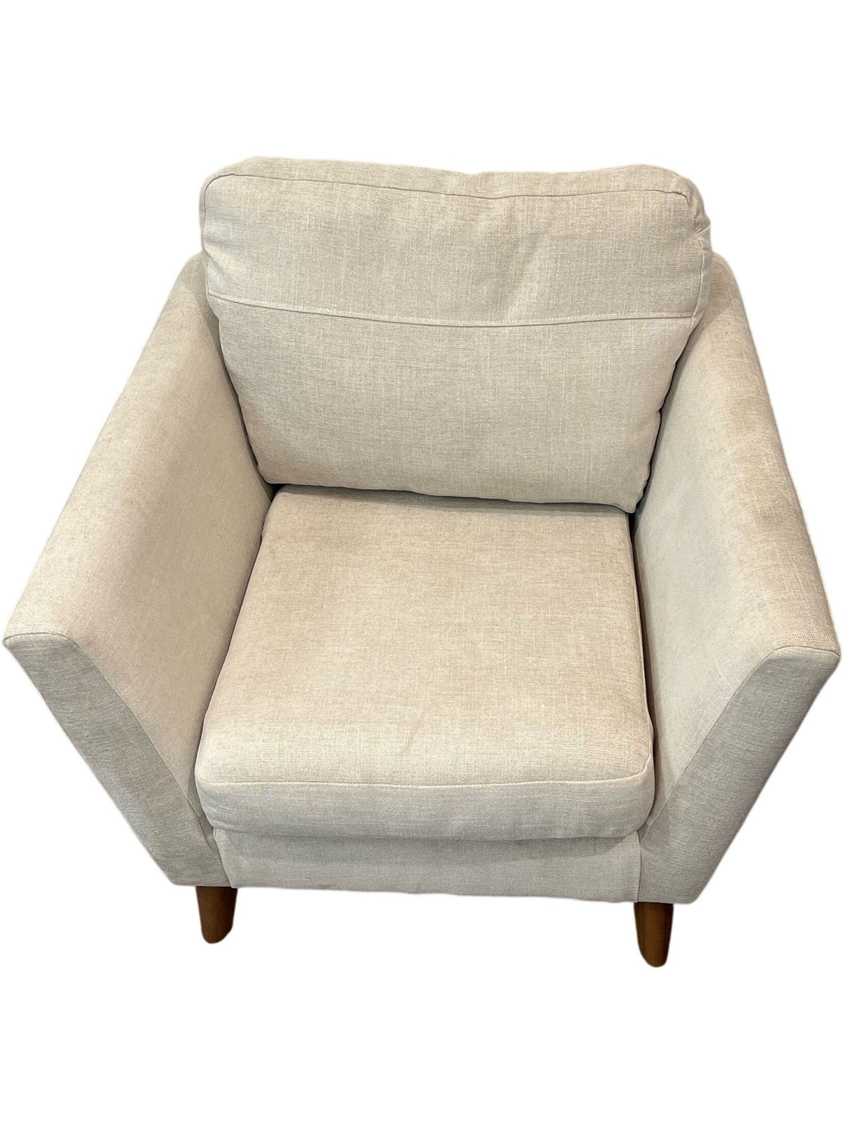Beige Upholstered Armchair (Pre-Loved)