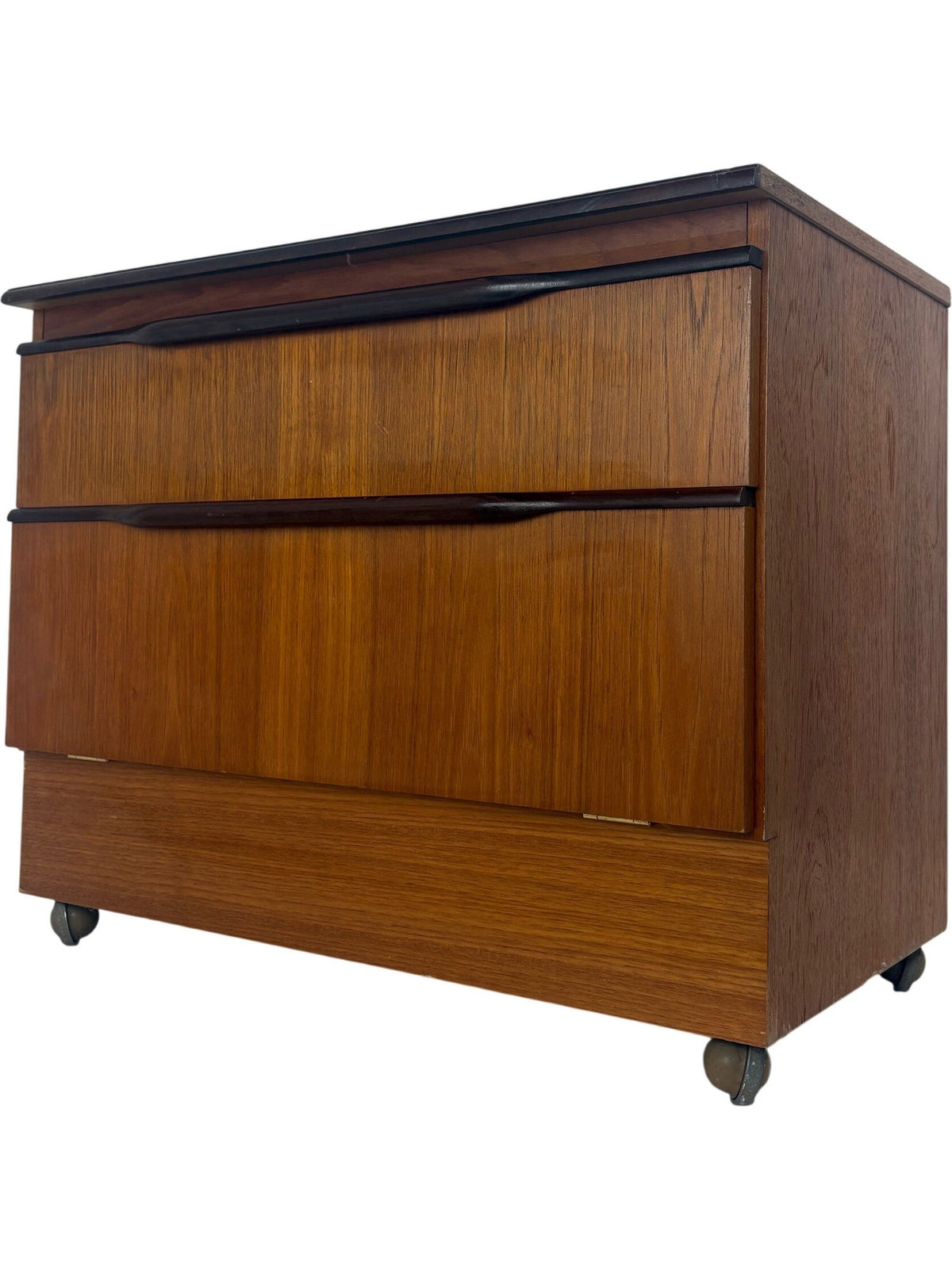 Vintage Teak Chest of Drawers on Casters Storage Mid-Century Modern (Pre-Loved)