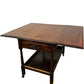 Vintage Drop Leaf Side Table with Drawer, Shelf & Castors (Pre-Loved)