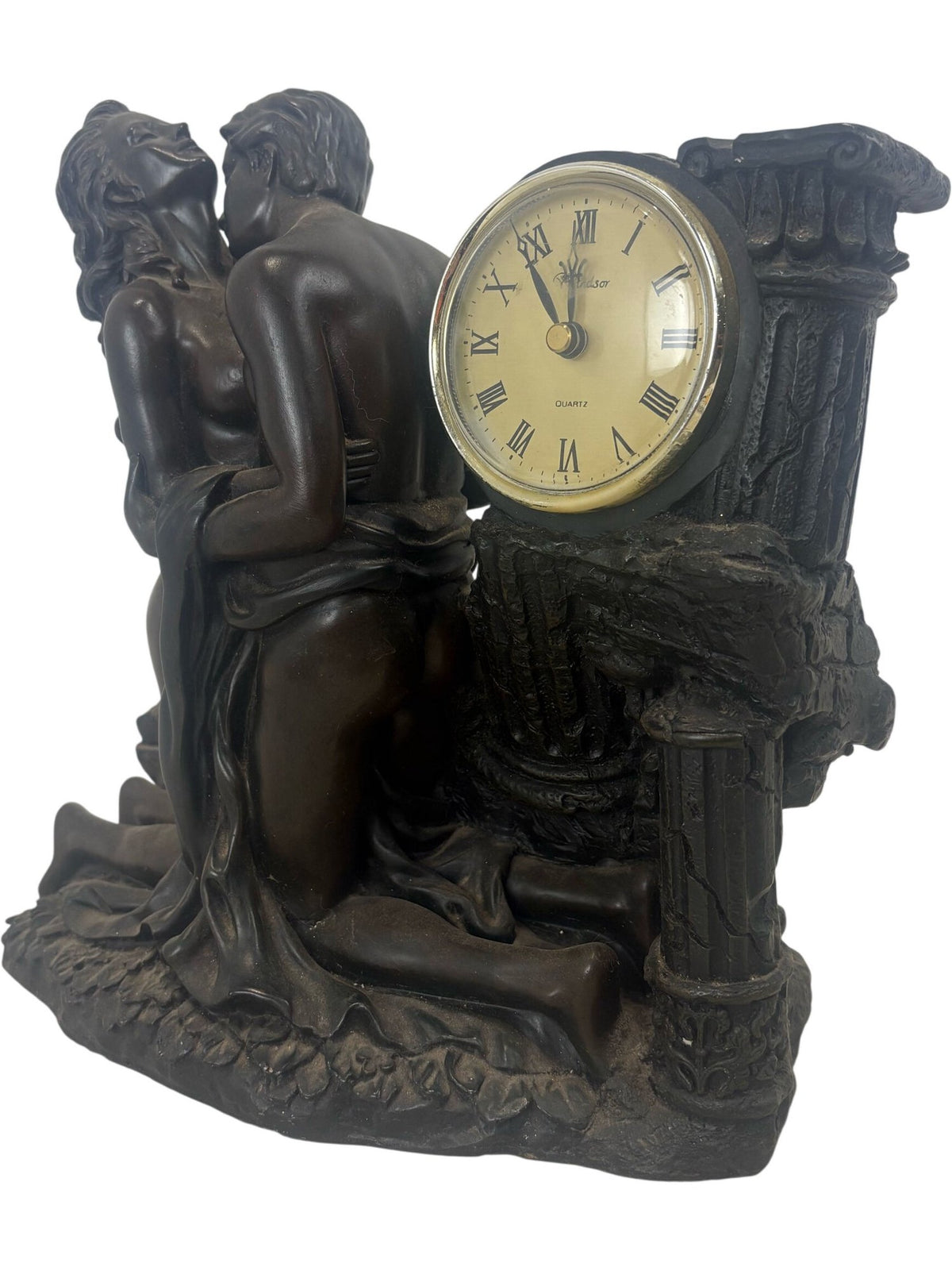 Windsor Quartz Mantel Clock Romantic Sculpture Design (Pre-Loved)
