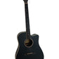 Donner DAG-1CB Matte Black Acoustic Guitar With Strap And Bag (Unused)
