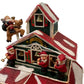 Christmas Santa's House Lighted Musical Optic Village Decoration (Pre-Loved)