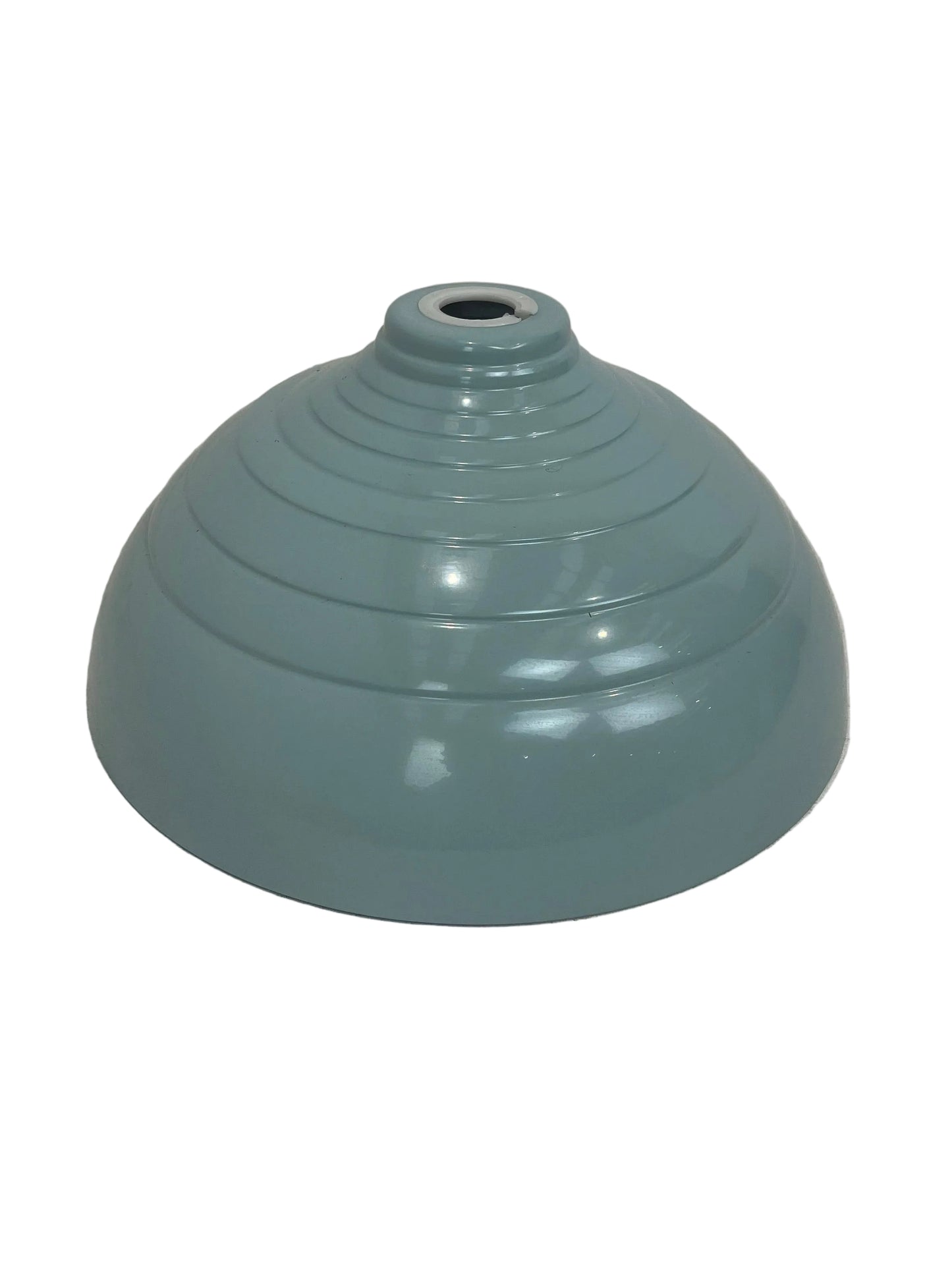 Industrial Duck Egg Blue Metal Pendant Lampshade (Pre-Loved)