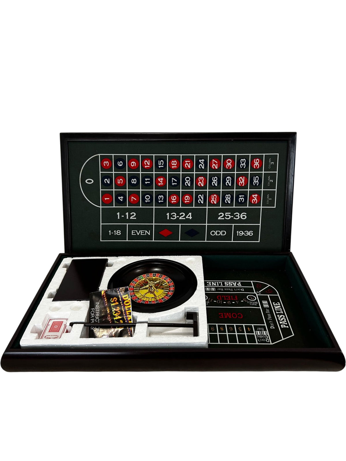 Portable Roulette Casino Table Game Set with Wheel & Accessories (Pre-Loved)