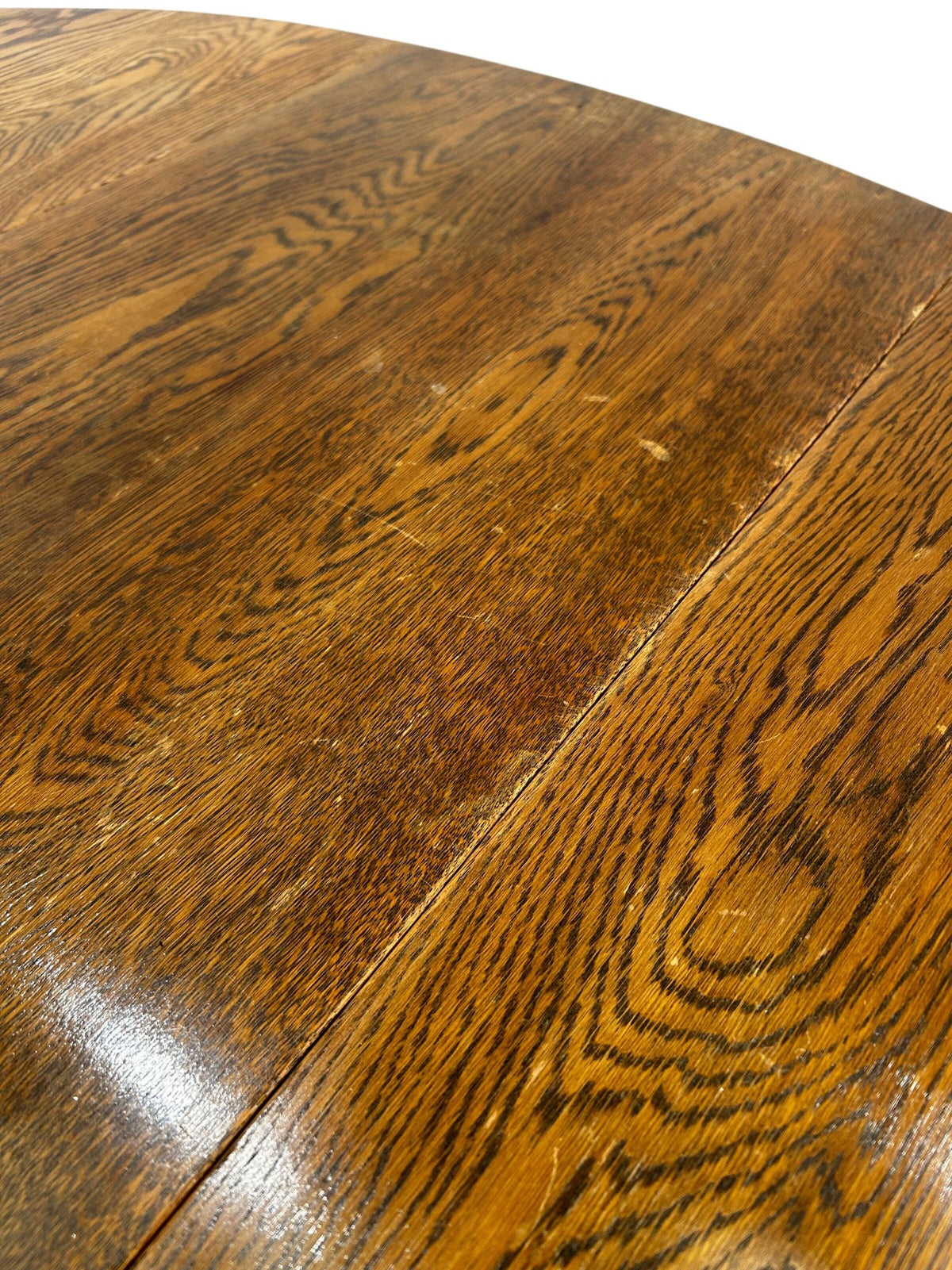 Vintage Drop Leaf Dining Table Oak Finish Foldable Turned Legs (Pre-Loved)