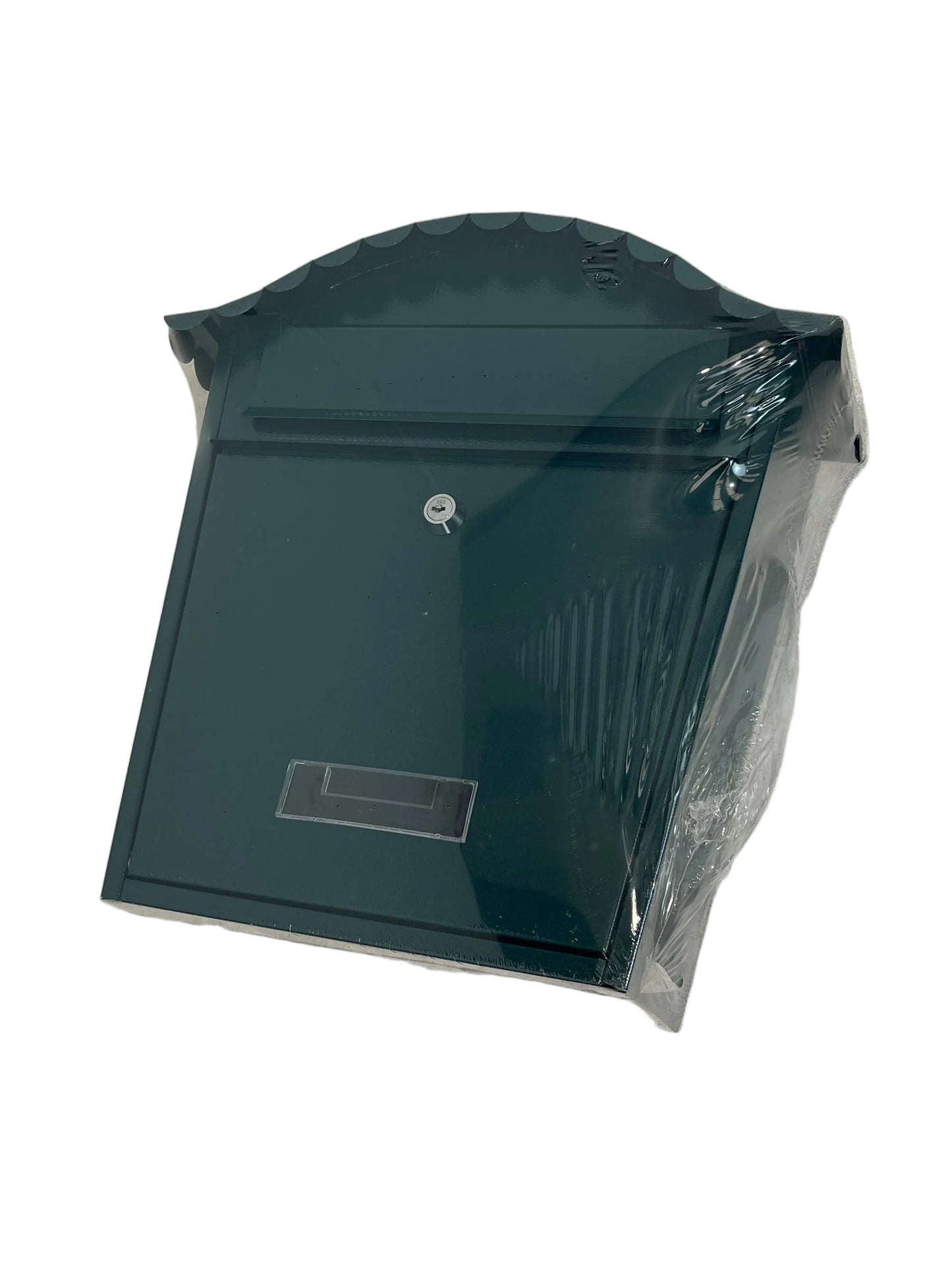 Traditional Dark Green Metal Postbox (Unused)