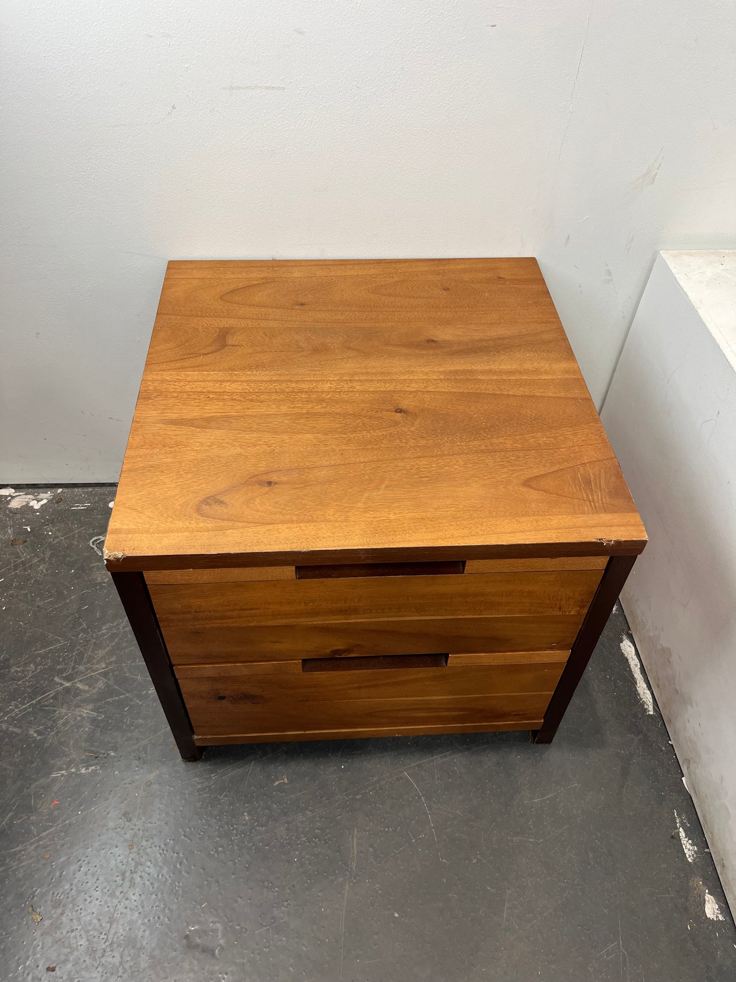 Rustic Two-Drawer Side Table (Pre-Loved)
