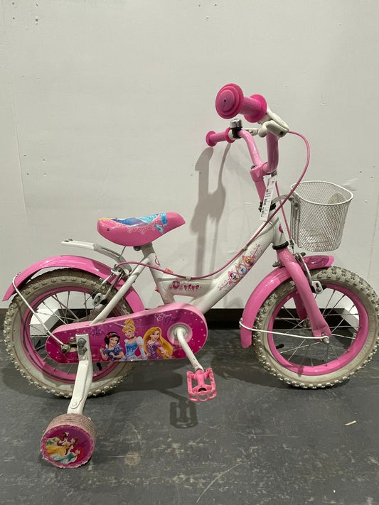 Serviced Disney Princess Children’s Bike With Stabilisers, 14” (Pre-Loved)