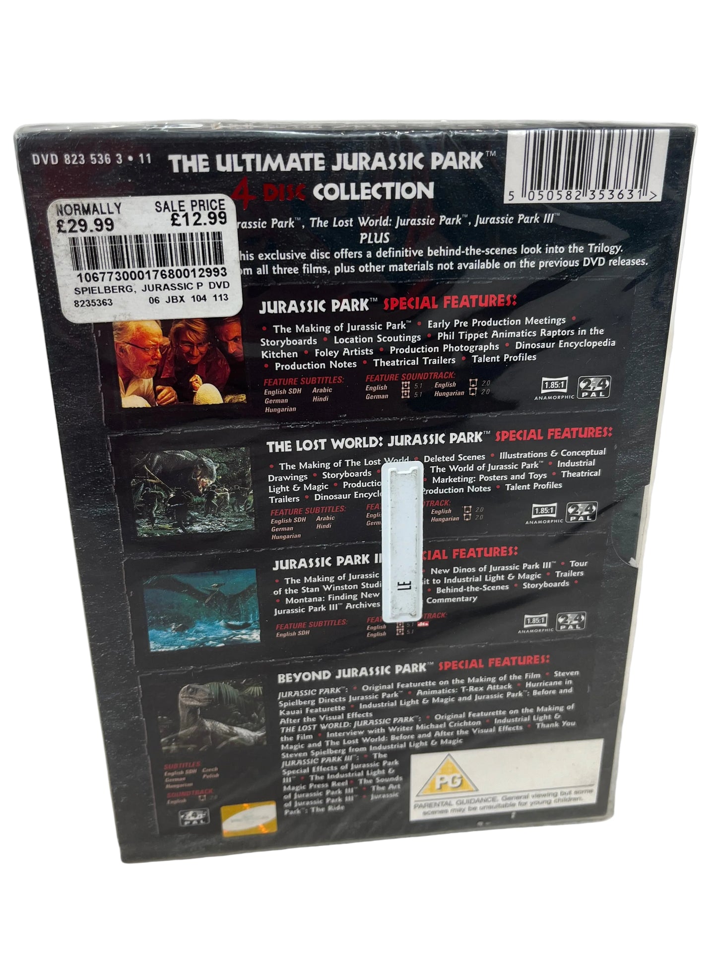 Jurassic Park The Ultimate Collection DVD Box Set (Pre-Loved)