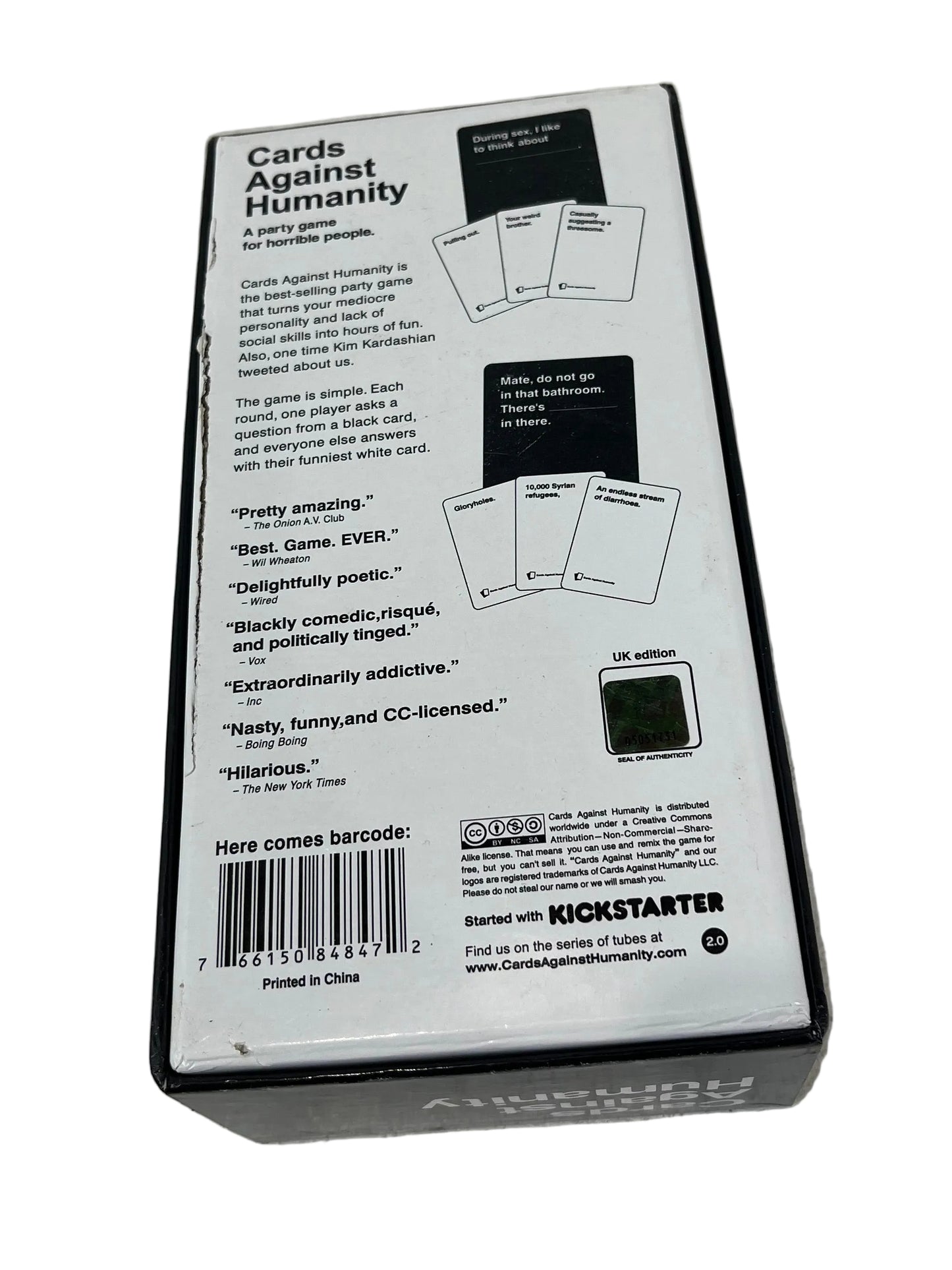 Cards Against Humanity Party Card Game (Pre-Loved)