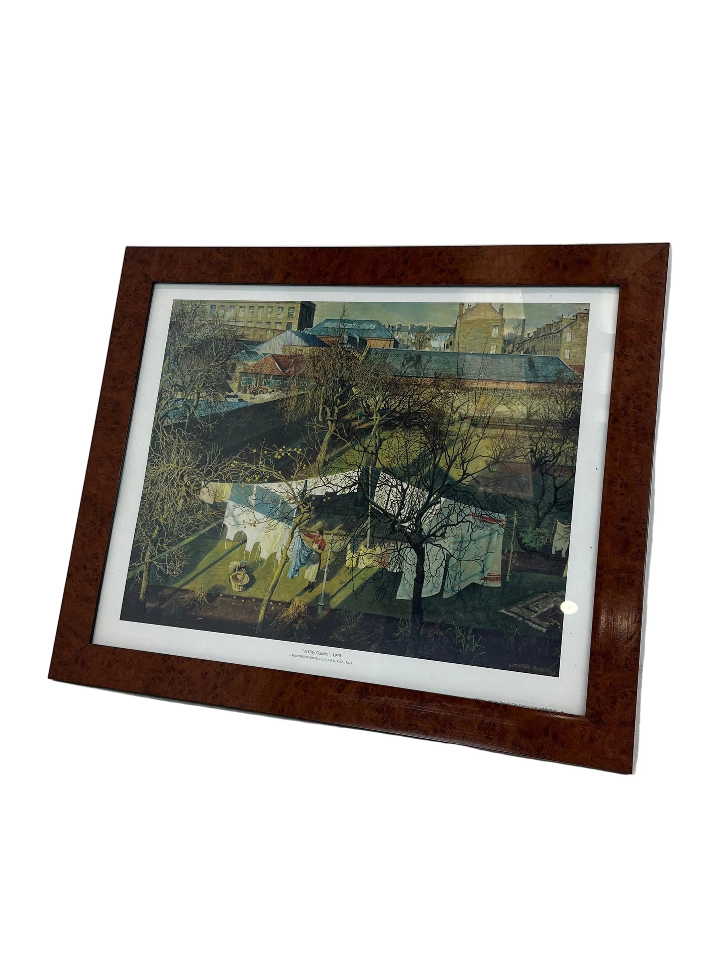 A City Garden By James McIntosh Framed Print (Pre-Loved)