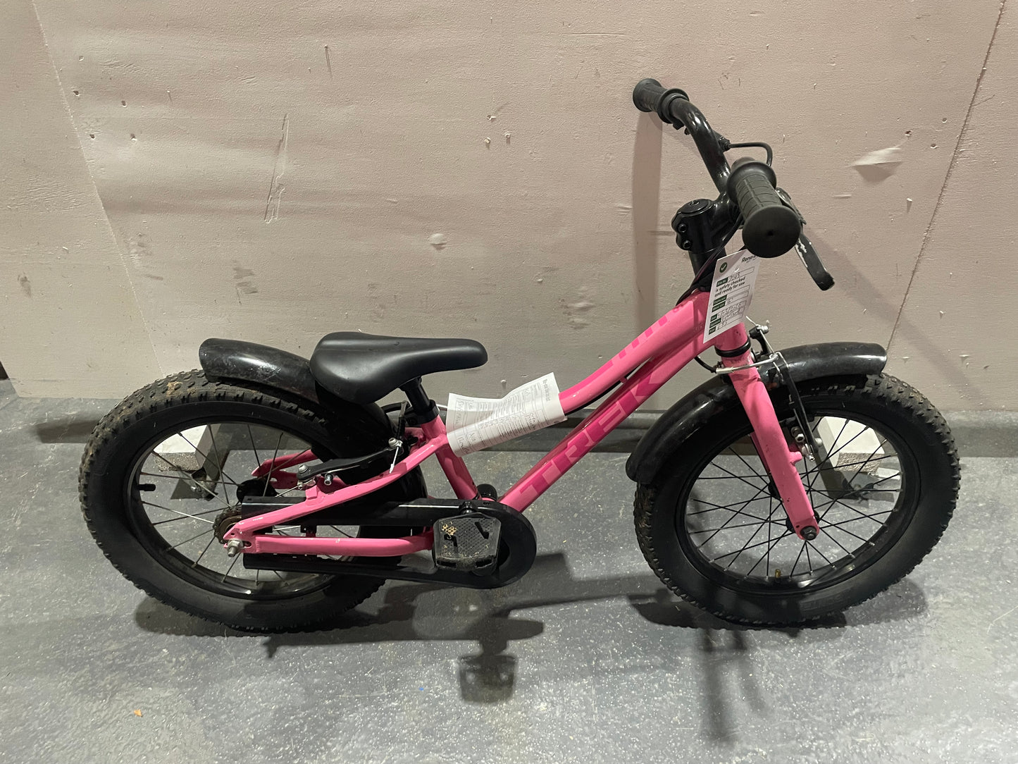 Serviced Trek Pink Children's Bike, 16" (Pre-Loved)