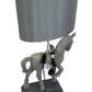 Vintage Grey Horse Figurine Lamp (Pre-Loved)
