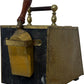Antique Brass Coal Box with Shovel and Embossed Design Victorian (Pre-Loved)