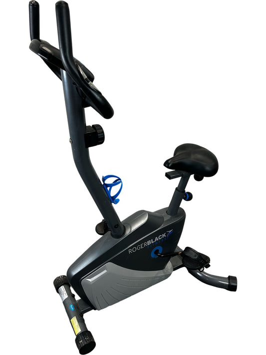 Roger Black Upright Exercise Bike LCD Display Adjustable Seat (Pre-Loved)