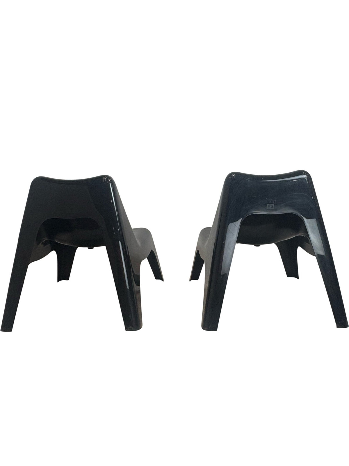 IKEA Tomas Sandell 2 Black Vago Armchairs for the IKEA PS Series 70s (Pre-Loved)