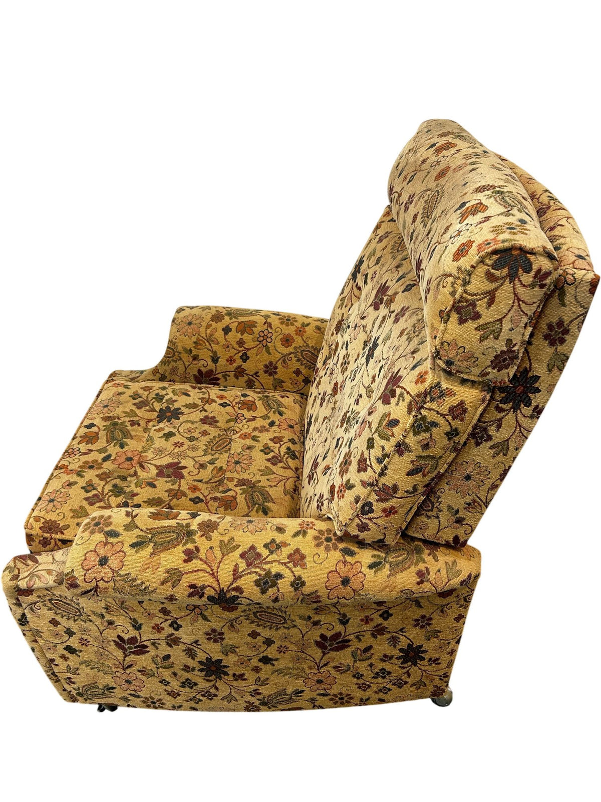 Floral Manual Recliner Armchair High Back with Footrest (Pre-Loved)
