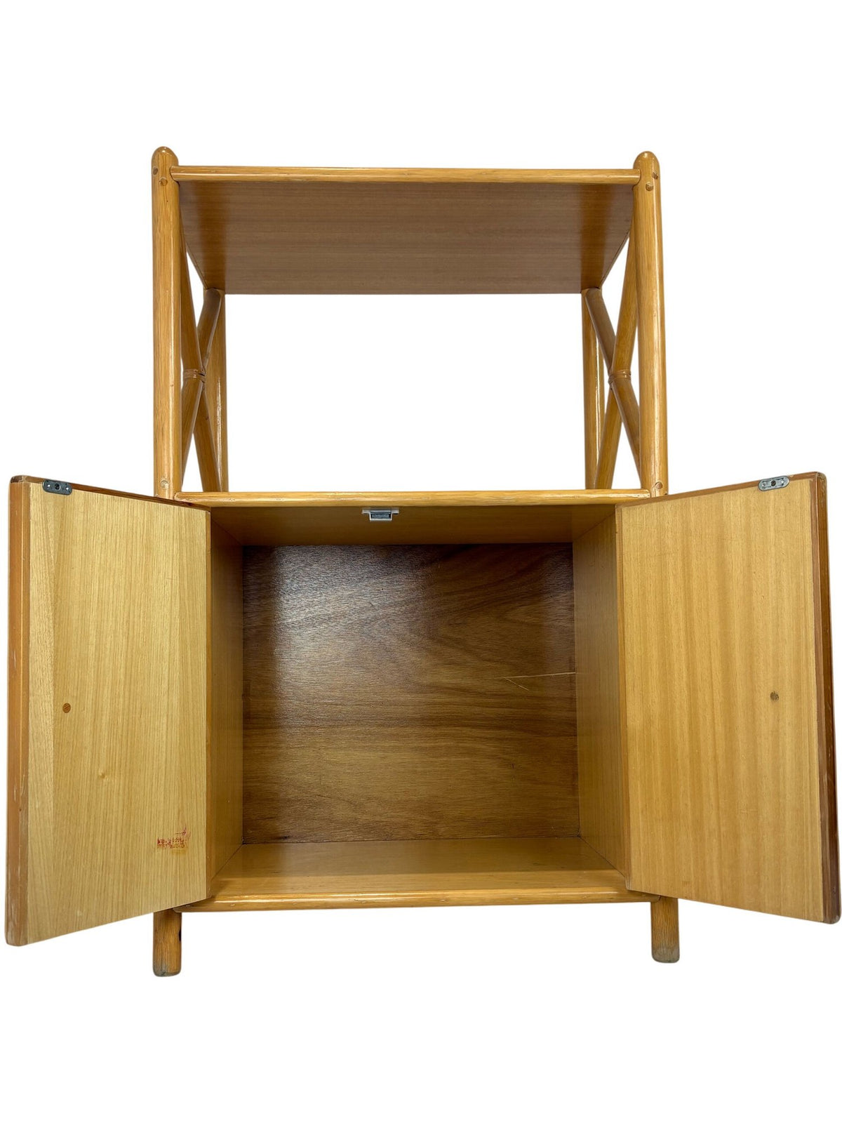 Angraves Bamboo Rattan Storage Cabinet with Open Shelf Unit (Pre-Loved)