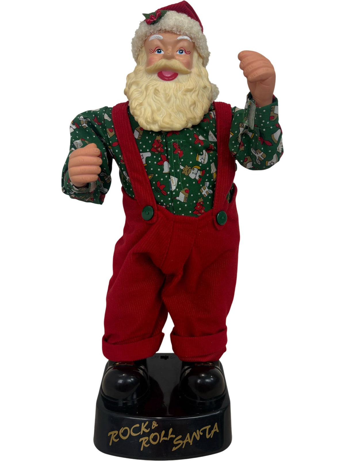 Rock & Roll Santa Christmas Decoration Battery Operated and Tested (Pre-Loved)