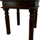 Vintage Style Wooden Side Table Oak Finish Turned Legs Accent (Pre-Loved)