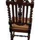 Antique Wooden Baroque Style Chair with Cane Seat (Pre-Loved)
