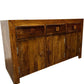 Vintage Solid Wood Sideboard with 3 Drawers & 2 Cupboards (Pre-Loved)