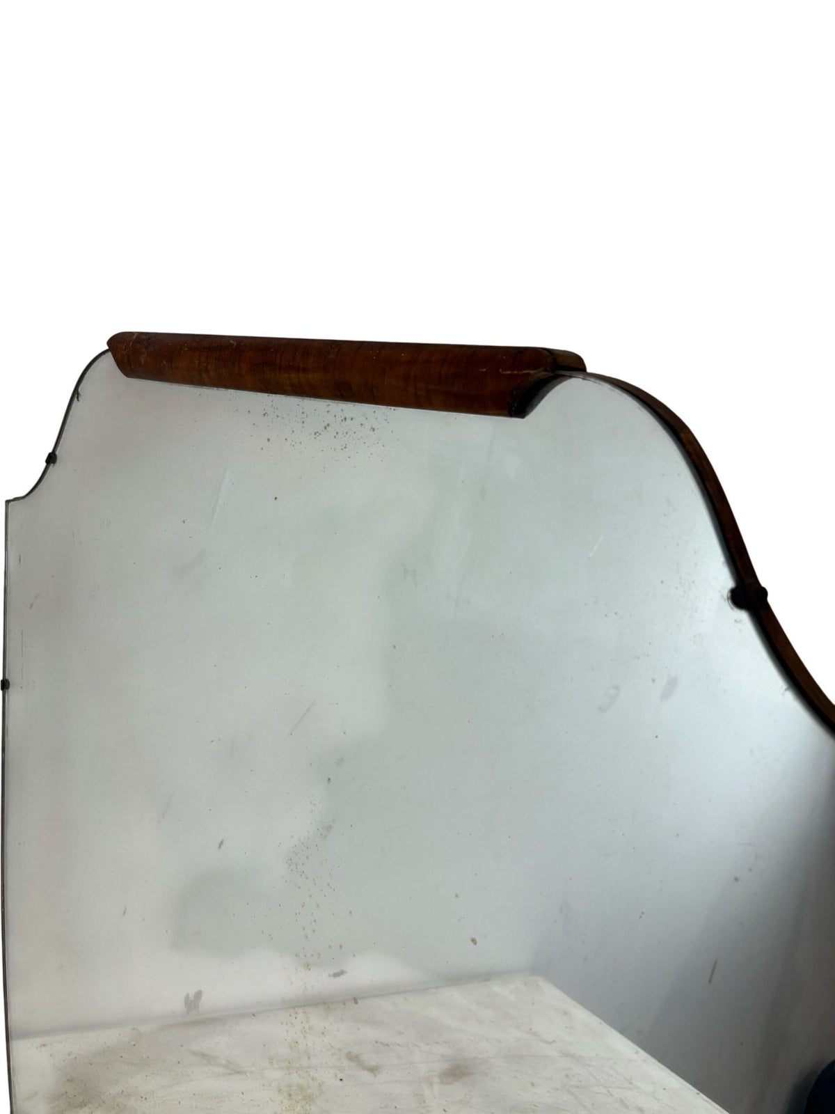 Vintage Mid Century Shield-Shaped Wall Mirror (Pre-Loved)