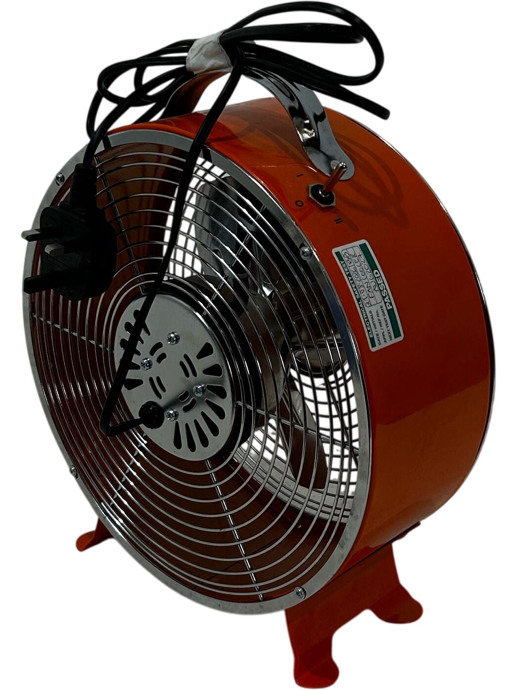 Orange Mini Workshop Fan Compact Electric Utility Fan (Pre-Loved)