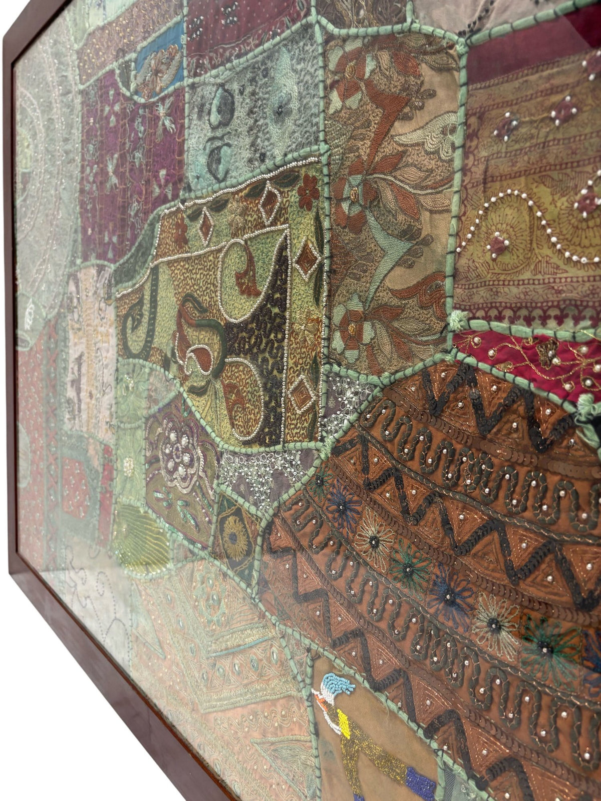 Handcrafted Indian Patchwork Textile Wall Hanging (Pre-Loved)