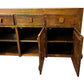 Vintage Solid Wood Sideboard with 3 Drawers & 2 Cupboards (Pre-Loved)