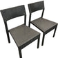 Pair of Black Rattan Effect Garden Chairs (Pre-Loved)