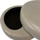 Contemporary Beige Ottoman Faux Leather (Pre-Loved)