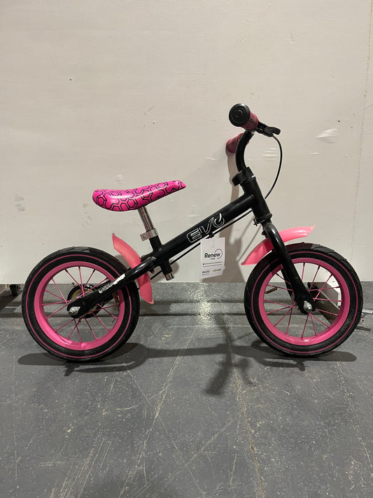 Black Pink Evo 12” Balance Bike (Pre-Loved)